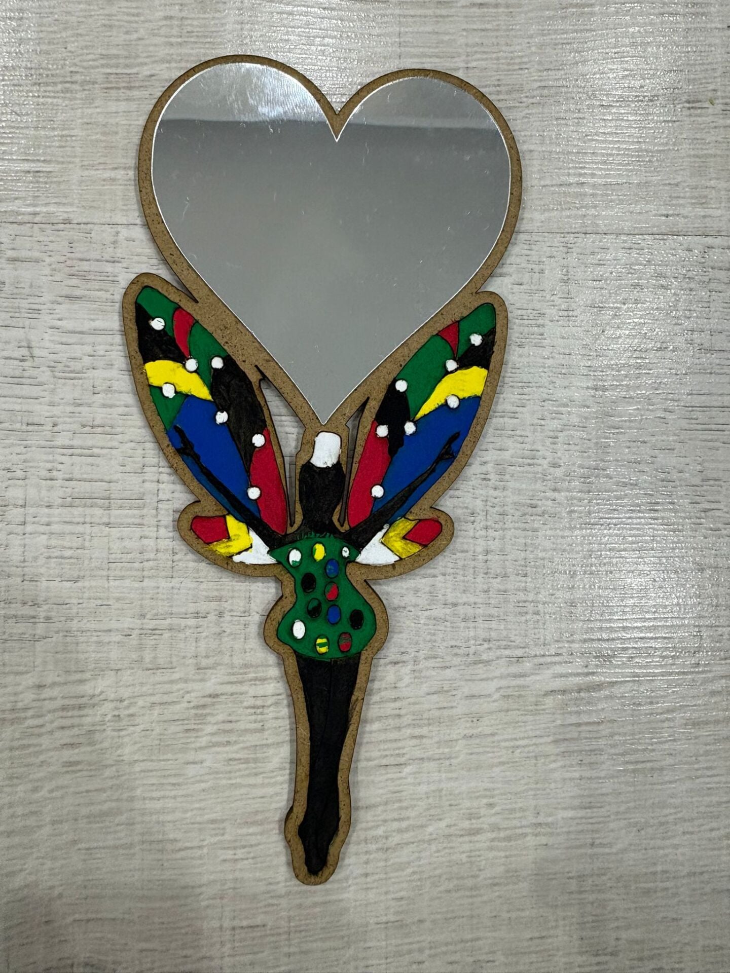 Çocuklar İçin Ahşap Boyama Hediyelik Ayna Boyama