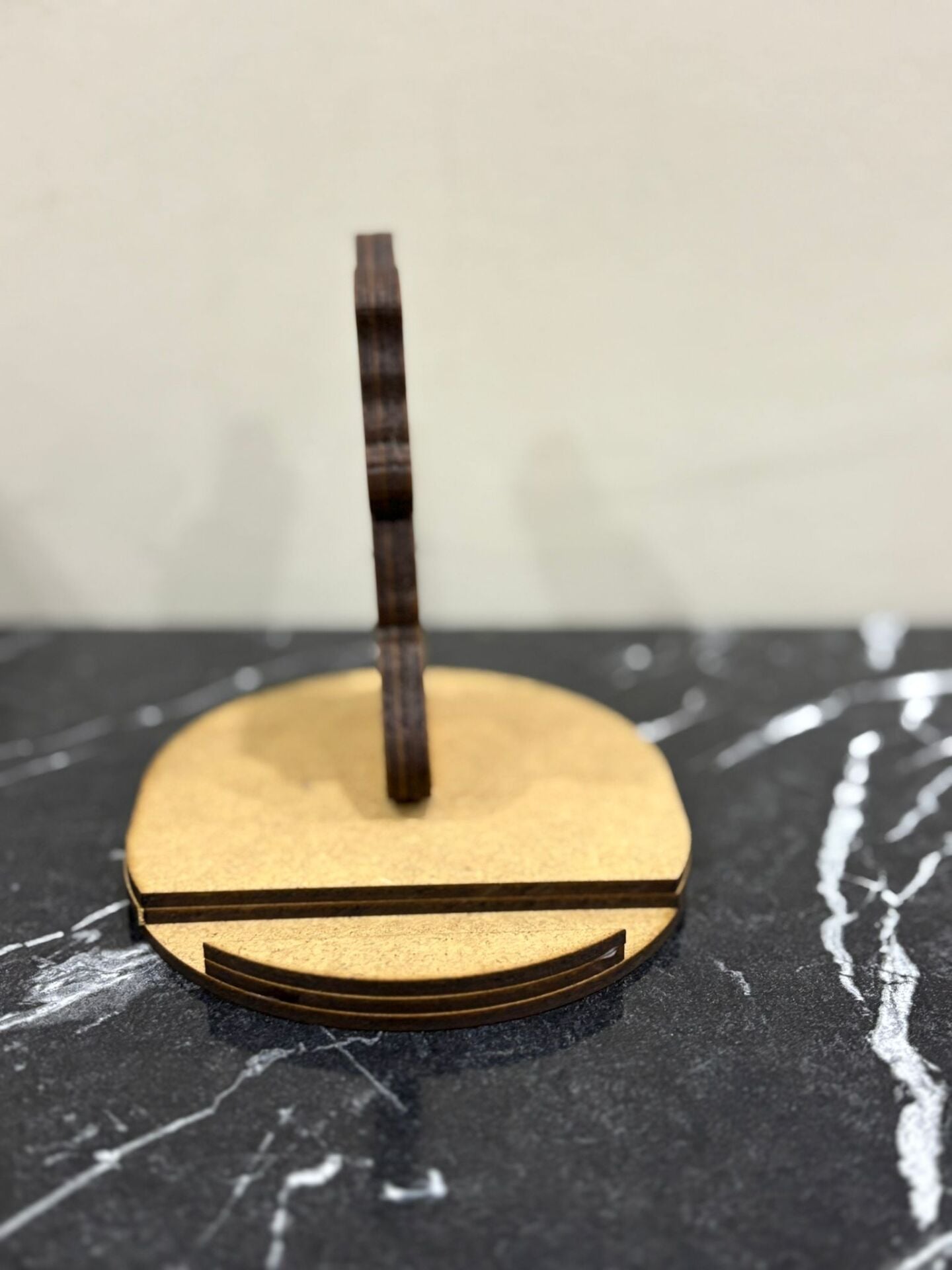 Çocuklar İçin Ahşap Boyama Yılbaşı Telefon Tutucu