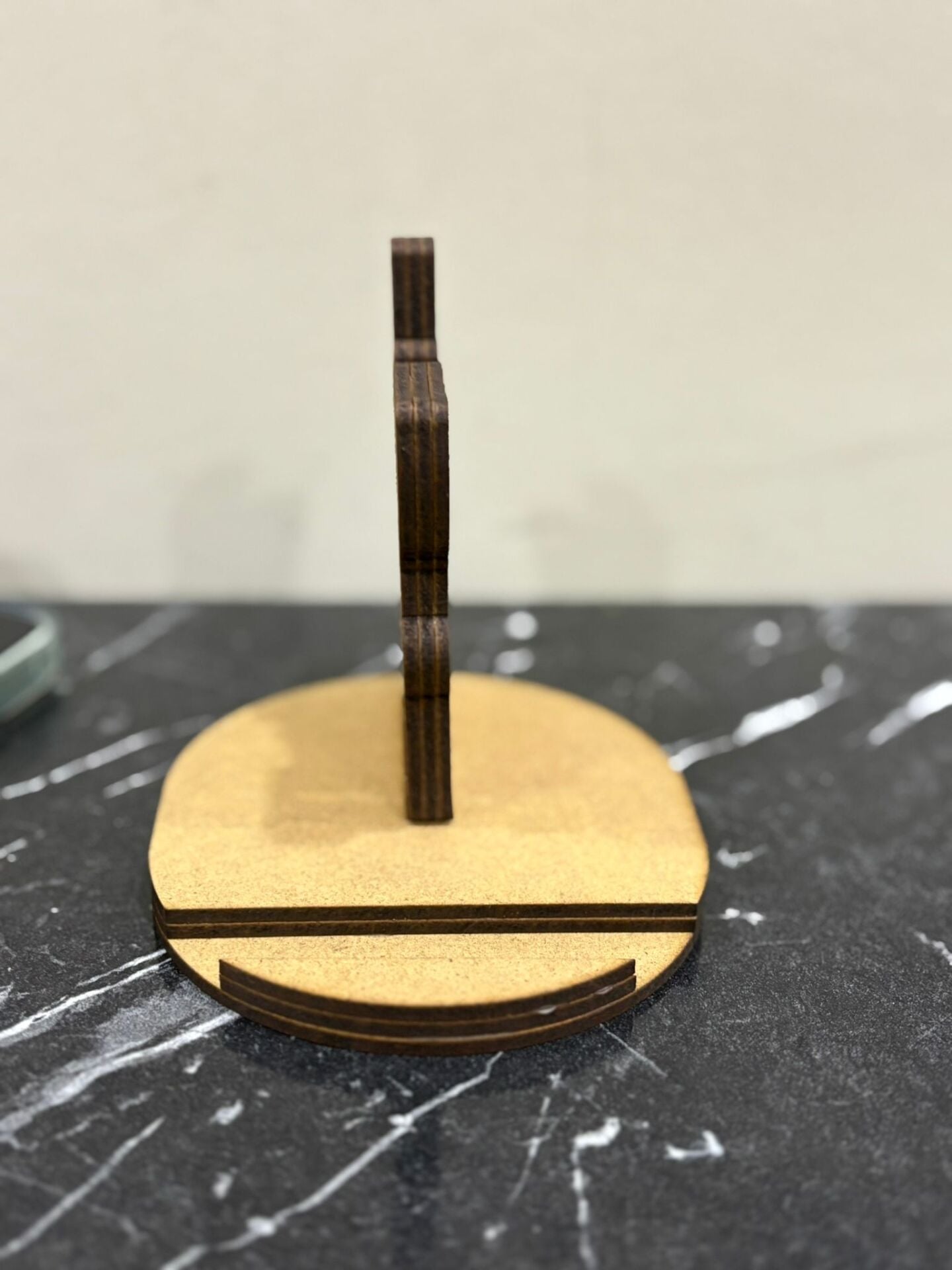 Çocuklar İçin Ahşap Boyama Yılbaşı Telefon Tutucu