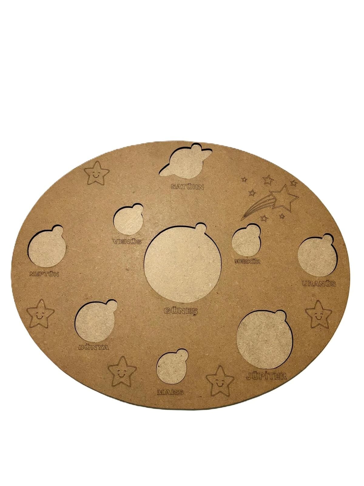 Çocuklar İçin Ahşap Boyama Güneş Sistemi Okul Öncesi