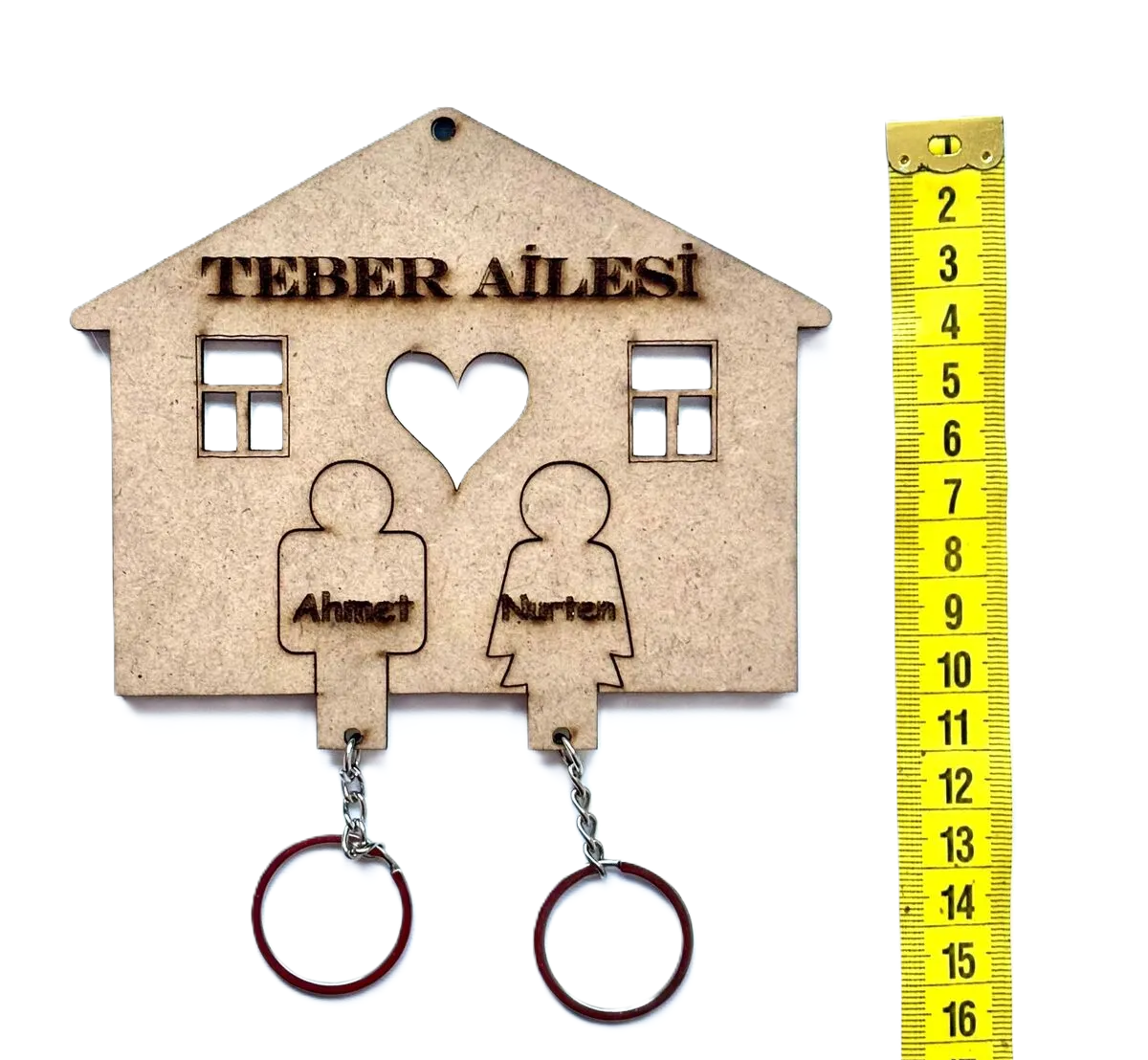 İsme Özel Hediyelik Anahtarlık Seti Sevgili Anahtarlık Model