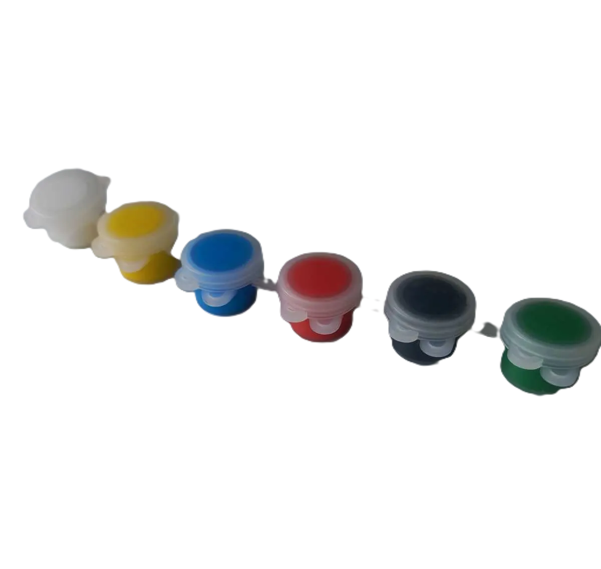 Akrilik Boya 6 Ana Renkten Oluşan Kapaklı 3ml Boya Seti