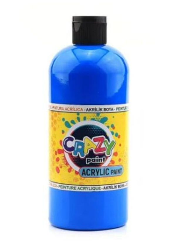 Crazy Akrilik Boya 550 GR Akrilik Paint MAVİ