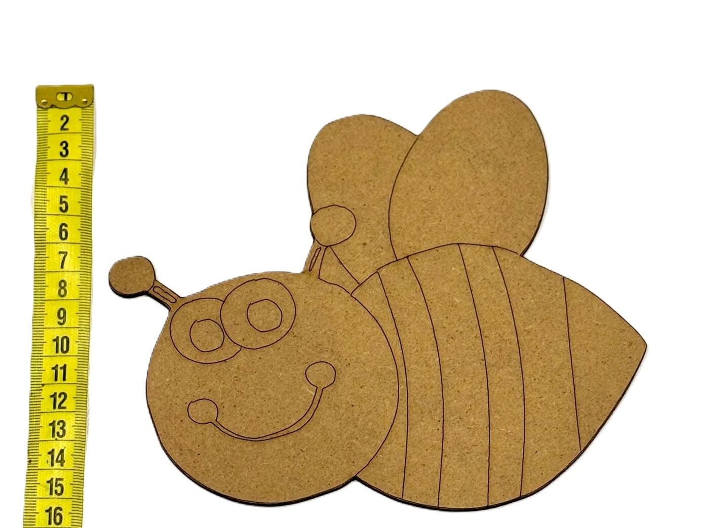 Çocuklar İçin Ahşap Boyama Arı Desenli Obje Okul Öncesi