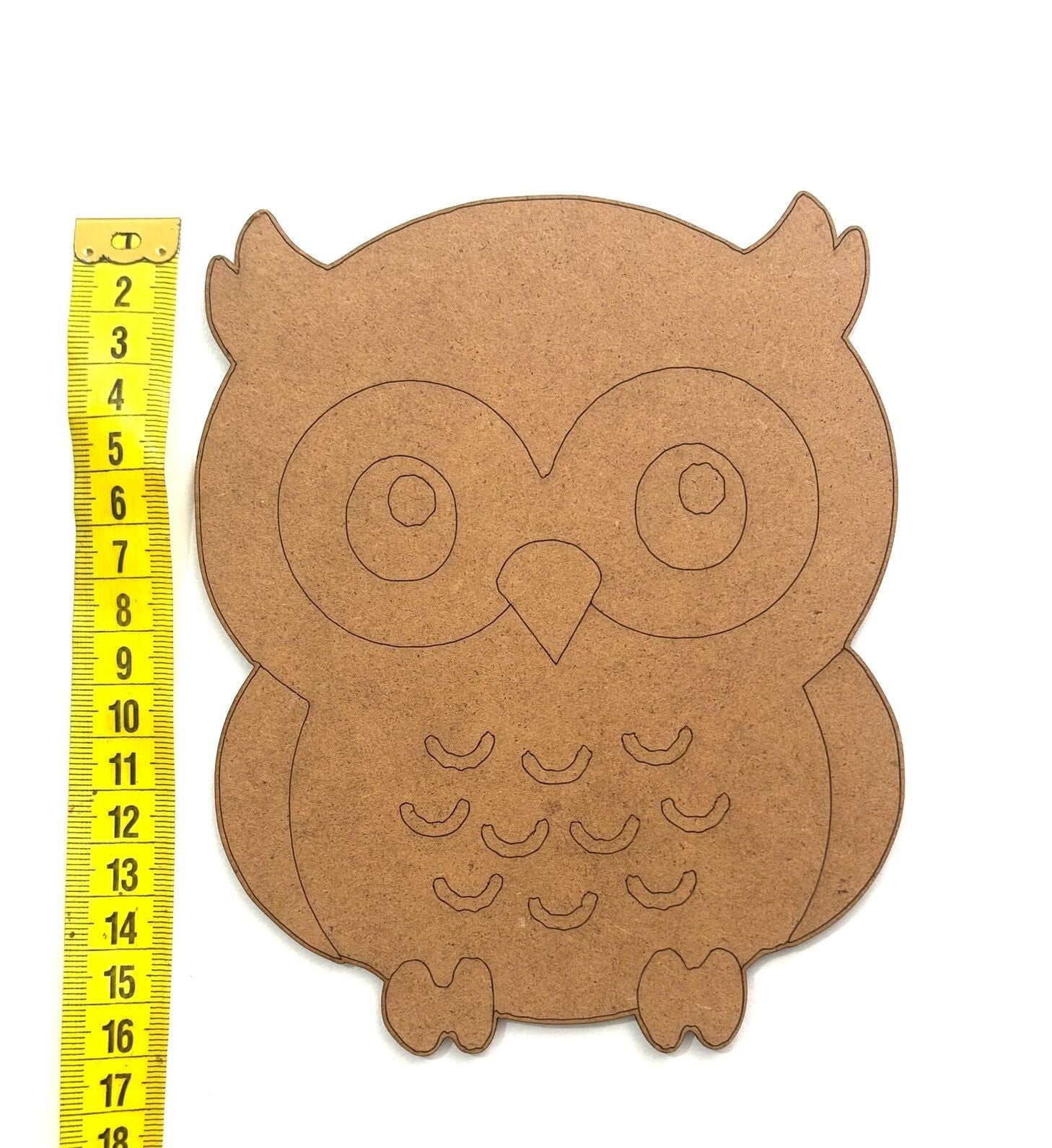 Çocuklar İçin Ahşap Boyama Seti Baykuş Desenli Okul Öncesi