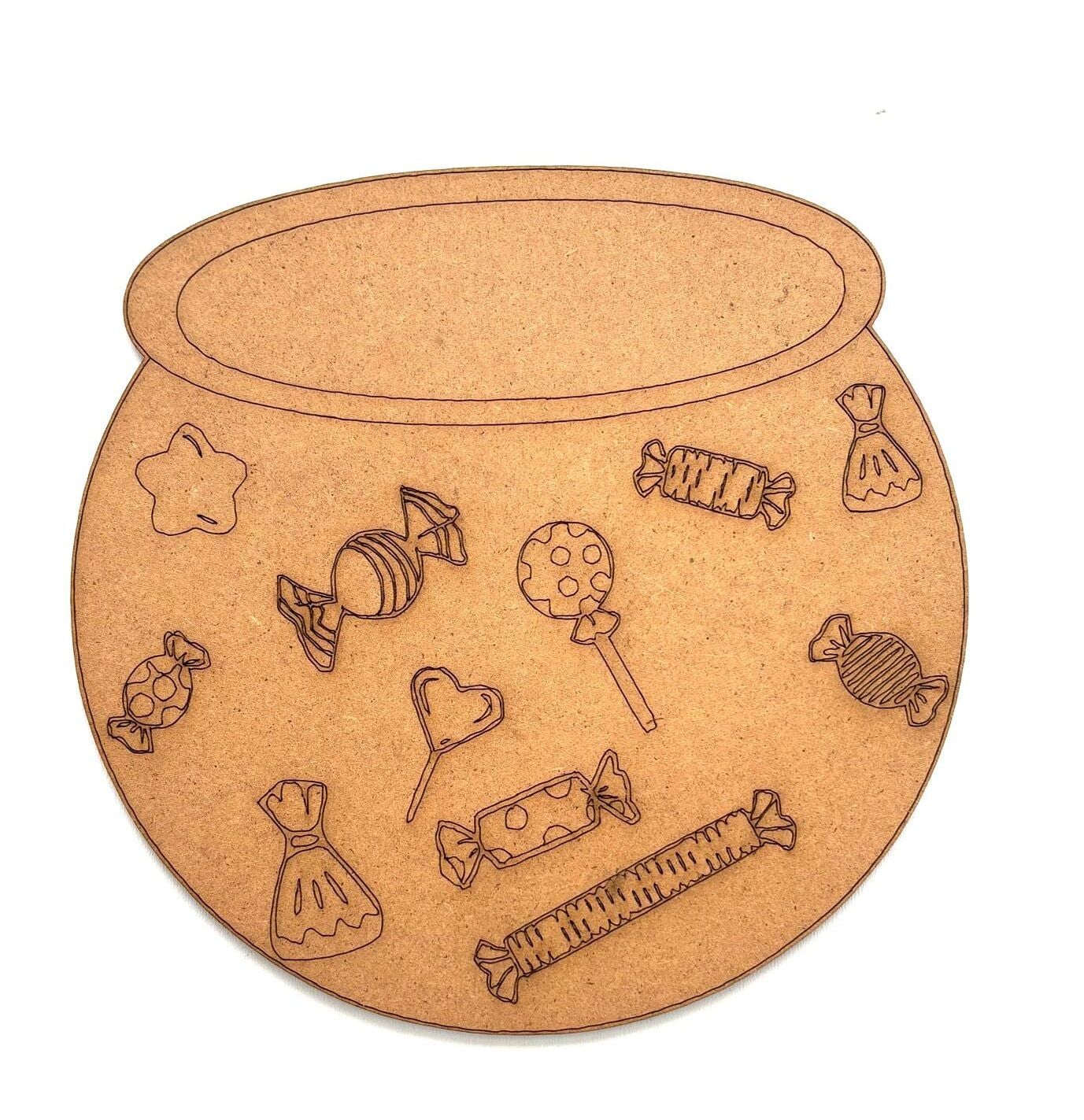 Çocuklar İçin Ahşap Boyama Bayram Şekeri Fanus Okul Öncesi