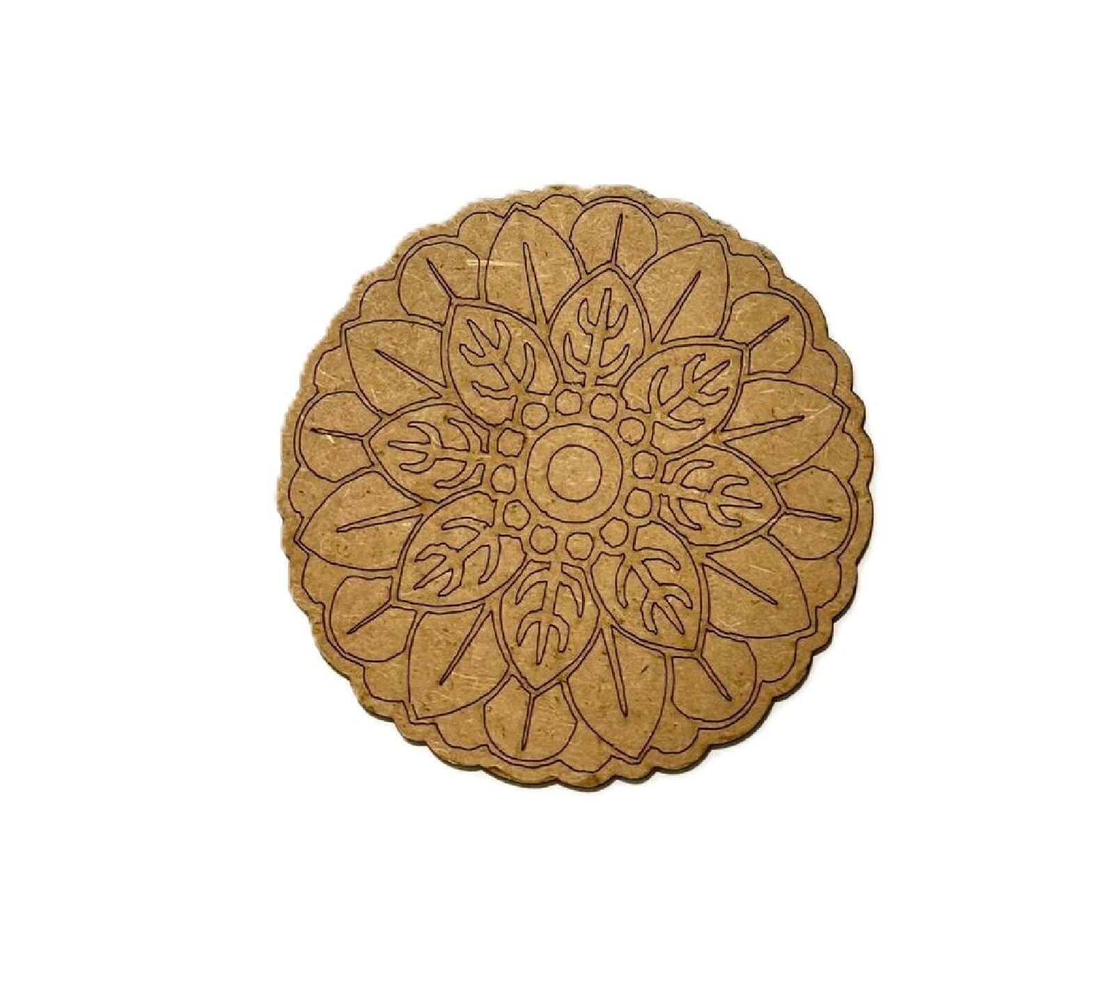 Çocuklar İçin Ahşap Boyama Seti Mandala Okul Öncesi Etkinlik