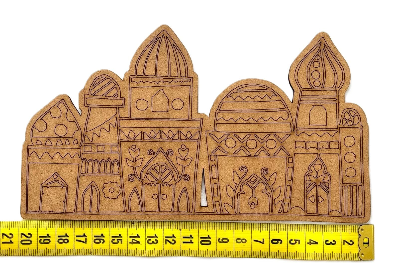 Çocuklar İçin Ahşap Boyama Ramazan Mandala Okul Öncesi