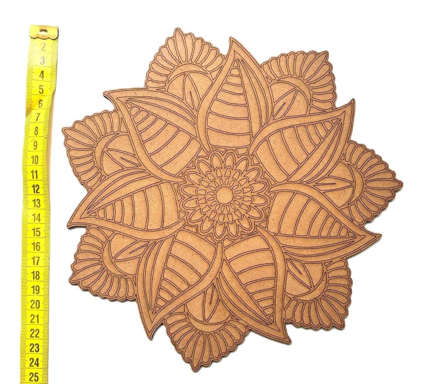 Çocuklar İçin Ahşap Boyama Mandala Okul Öncesi Etkinlik