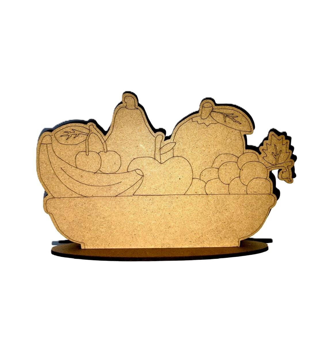 Çocuklar İçin Ahşap Boyama Meyve Tabağı Okul Öncesi Etkinlik