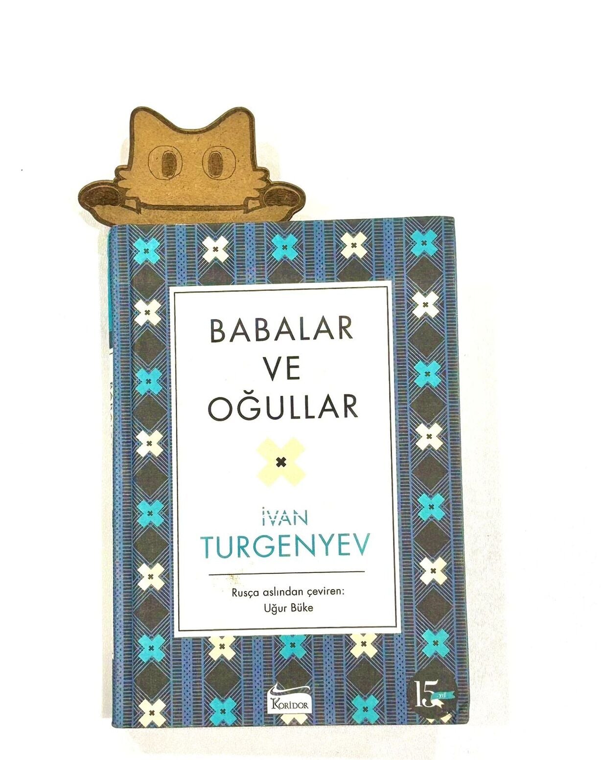 İsme Özel Hediyelik Ahşap Kedi Baskılı Kitap Ayracı