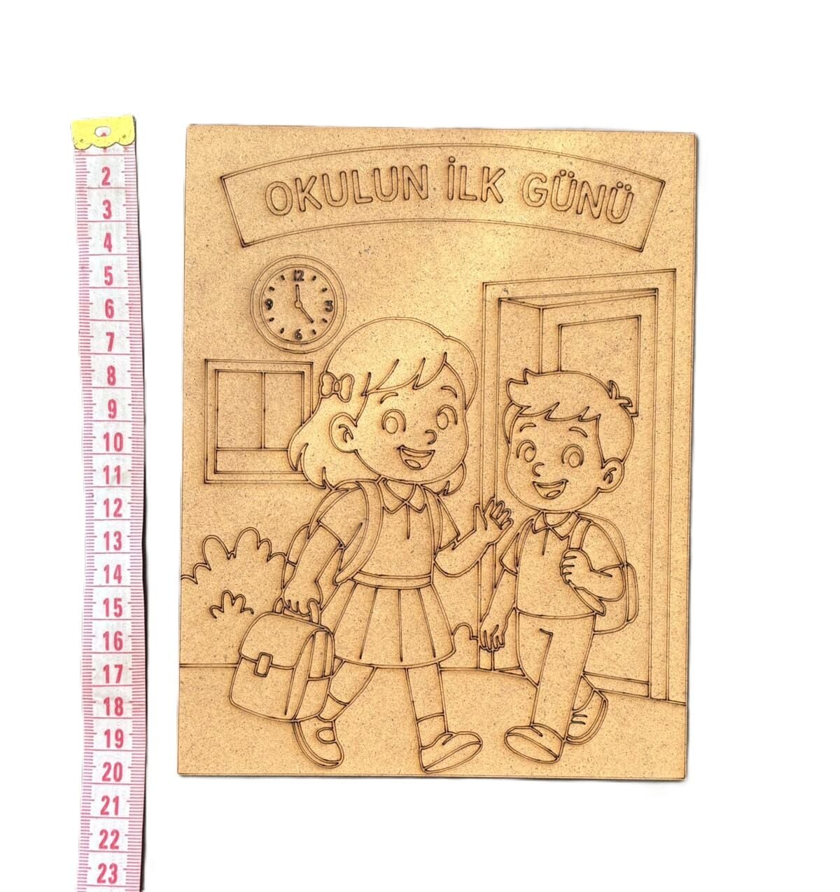 Çocuklar İçin Ahşap Boyama İlköğretim Haftası Okul Öncesi